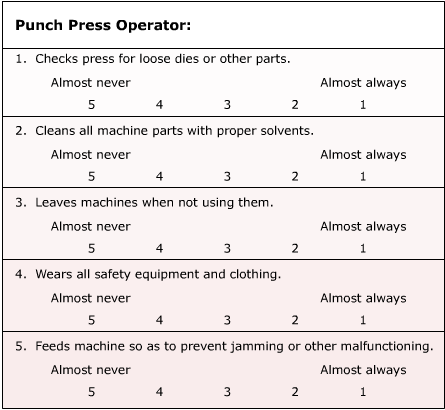 Figure 14-6. Behavioral Observation Scale